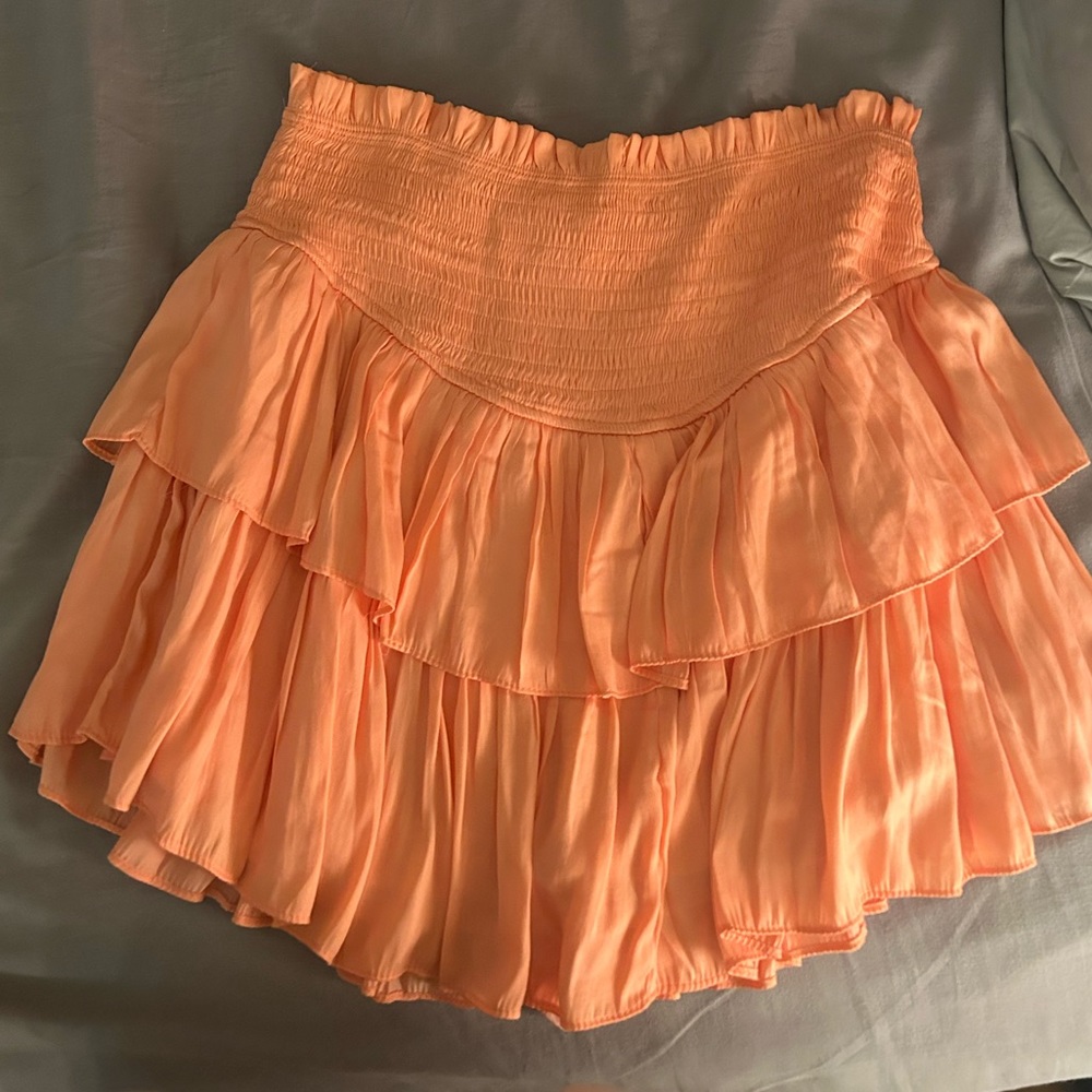 Orange mustard seed skirt//size small